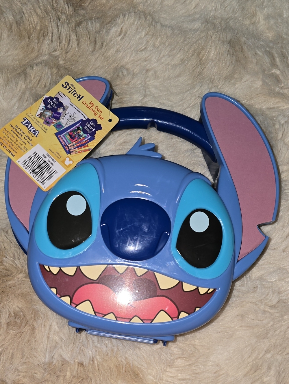 Disney Stitch Face Carry Case With Crafts